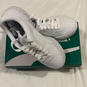 Puma Classic White Platform Sneakers